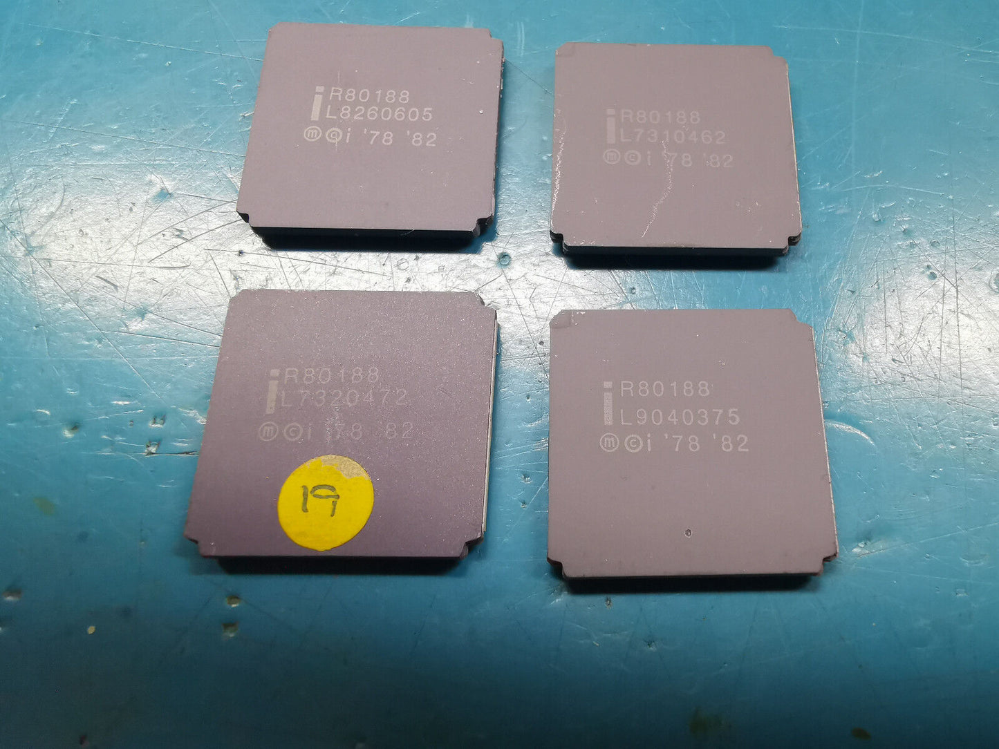 4pcs Genuine Intel R80188 8Bit Microprocessor From Military Test Gear