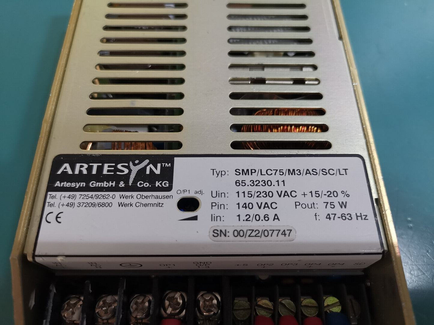 Artesyn Switching Power Supply SMP/LC75/M3/AS/SC/LT