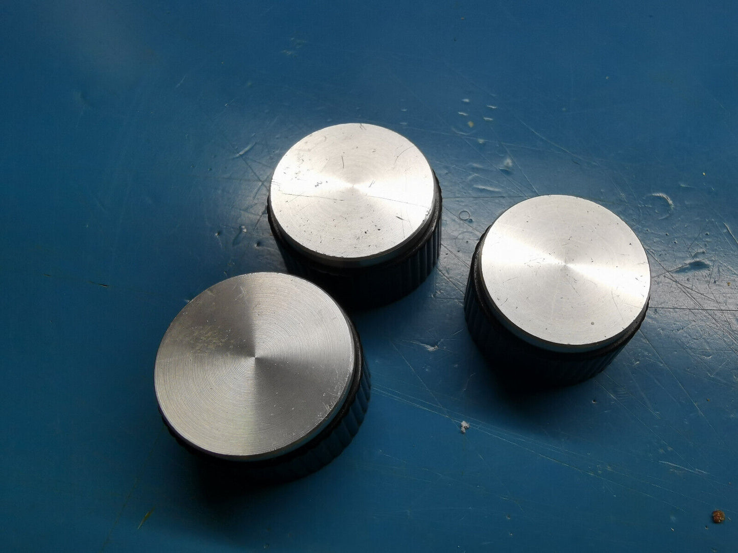 3pcs of Bulgin Plastic / Aluminium Top Potentiometer / capacitor Knob