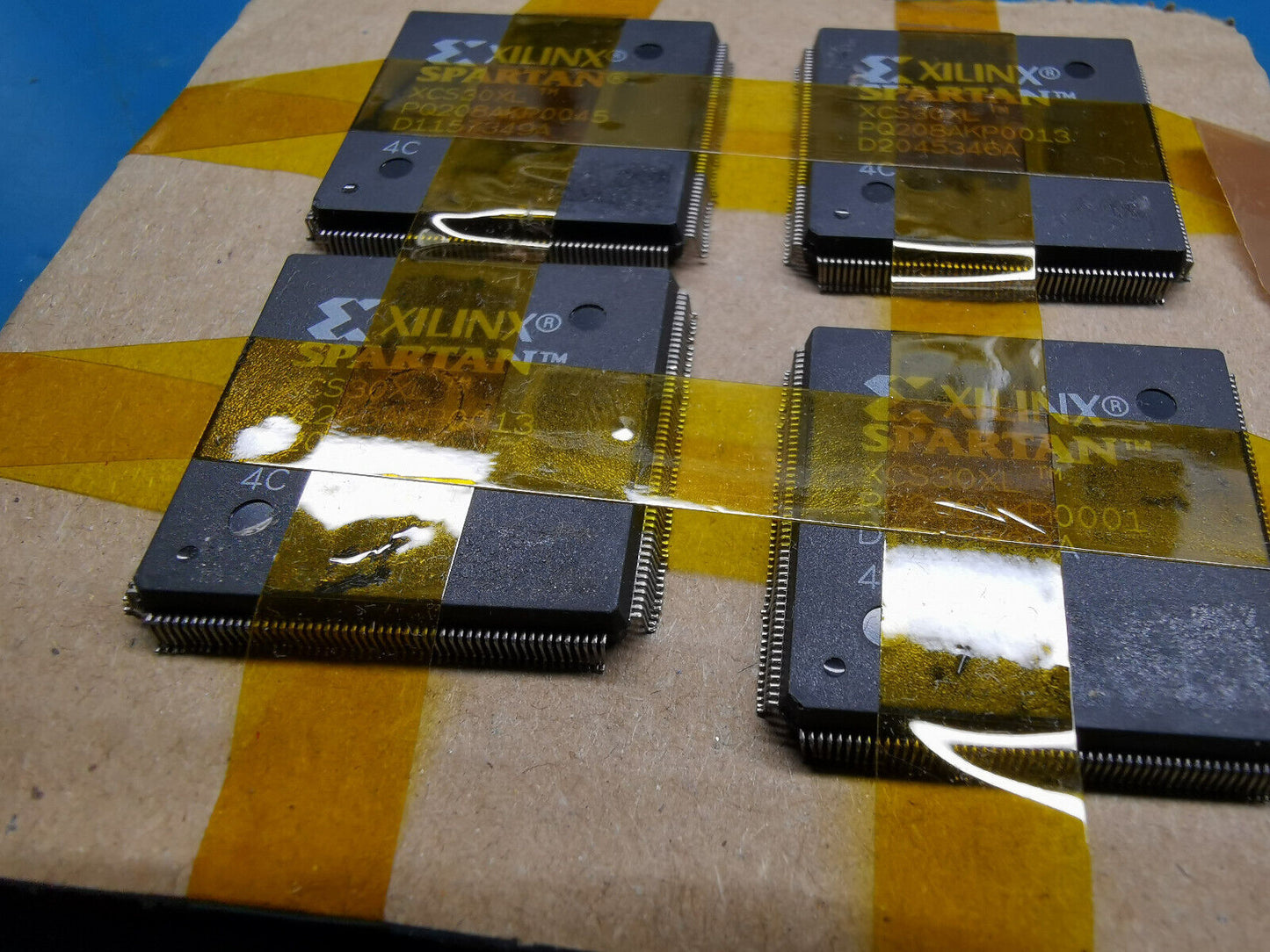 4pcs Xilinx XCS30XL PQ208AKP0045 FPGA Taken Out Of Miliatry Test Gear