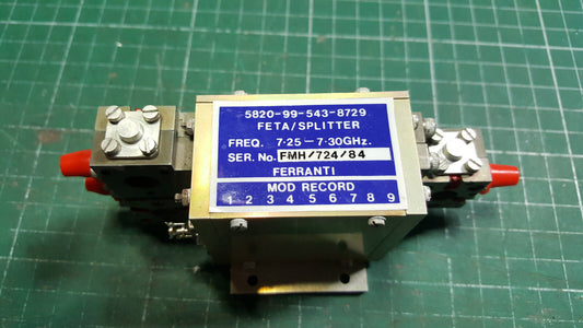 Transistor Amplifier / Splitter RF Amplifier 7.25 GHz To 7.30 GHz EX MOD