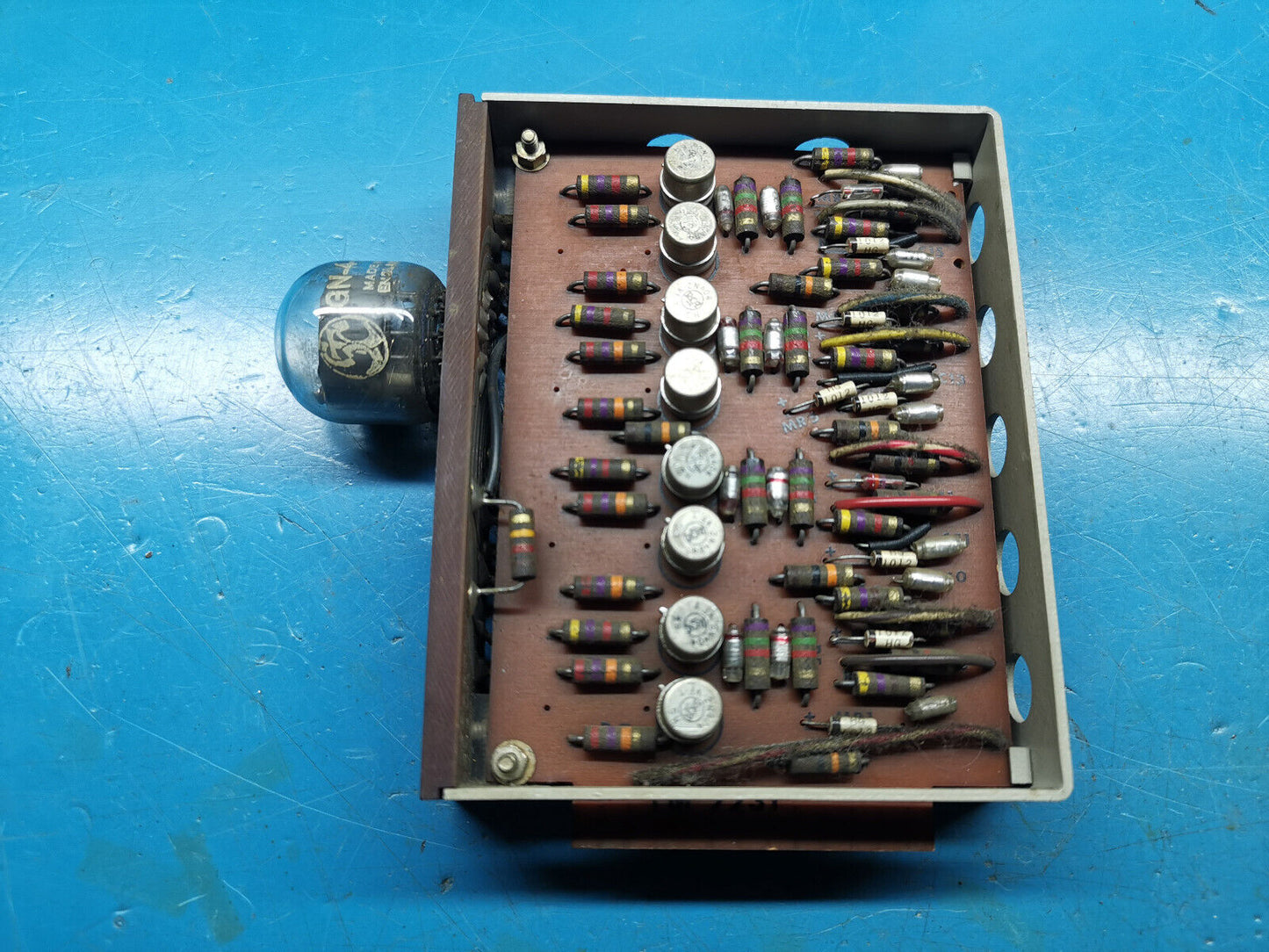 Vintage Nixi Tube Module From Marconi Frequency Counter