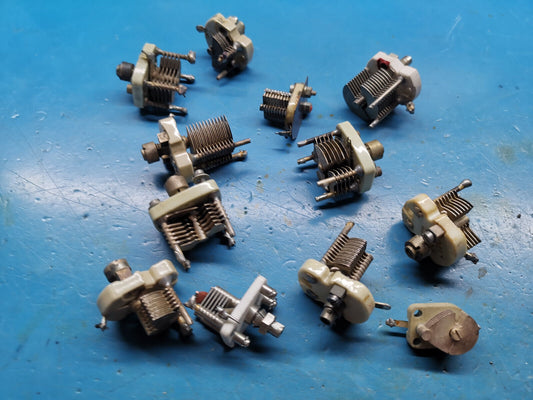 12pcs Variable Air Capacitor From Military Equipment