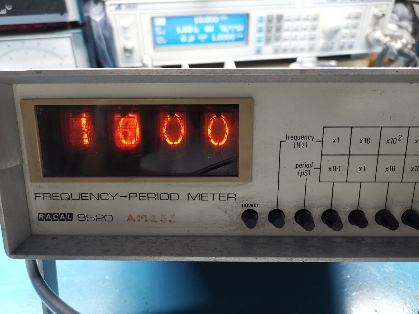 Racal 9520 Nixi Tube Frequency Counter With Few Problems
