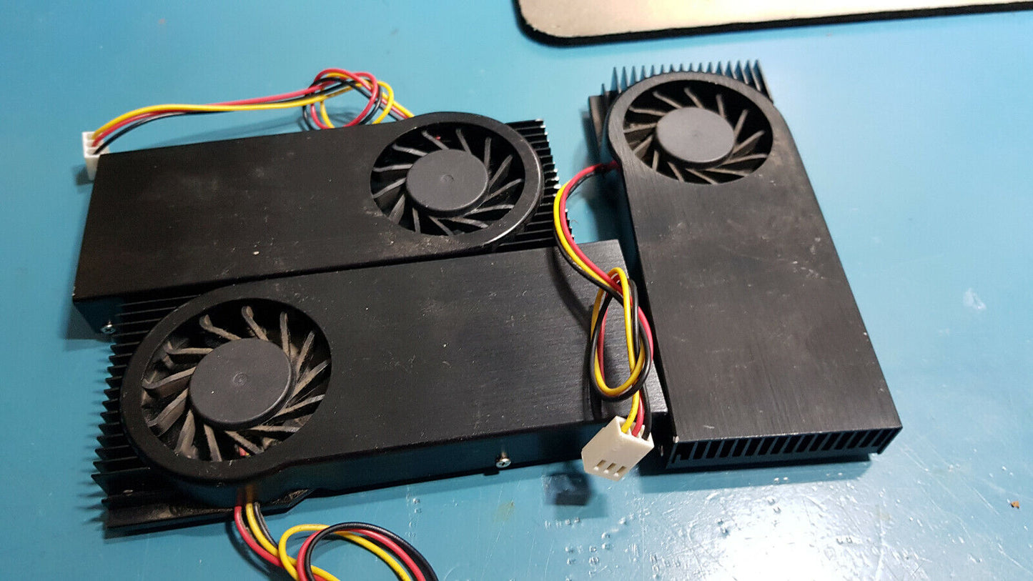 3pcs Slim HeatSink With Fan For Colling Chipset / CPU 5v 48mm x 121mm x 14mm