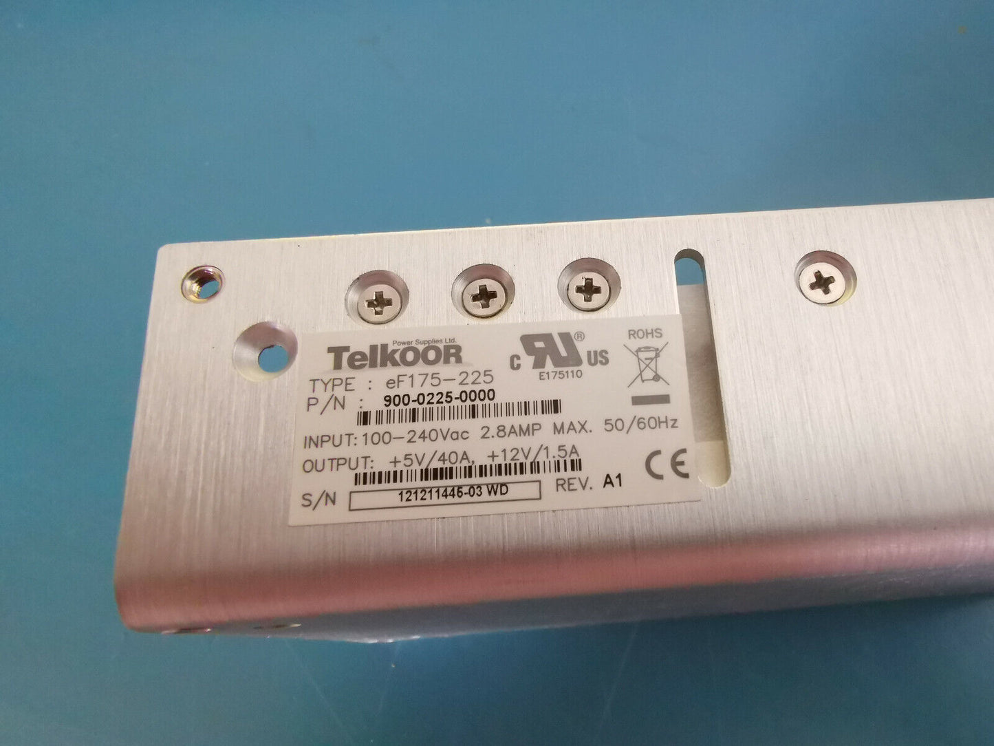 5v 40A Power Supply 200W Switch Mode Power Supply Telkoor EF175-225