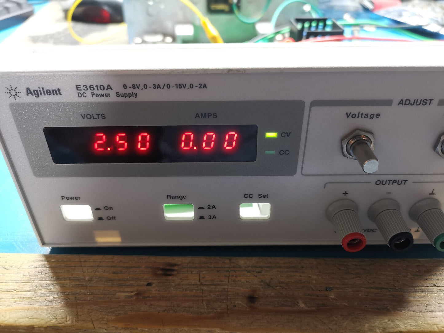 HP Agilent E3610A Power Supply Front Panel Display