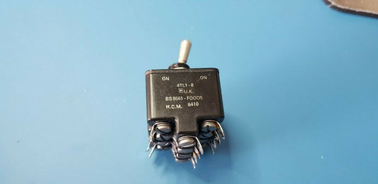 4PDT ON ON Type Toggle Switch Micro Switch Spring Loaded One Corner