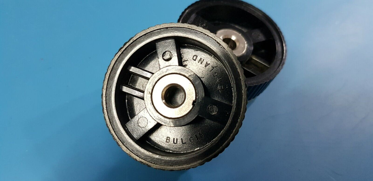 Bulgin Vintage Aluminium Top Potentiometer Knob 6.2mm Shaft