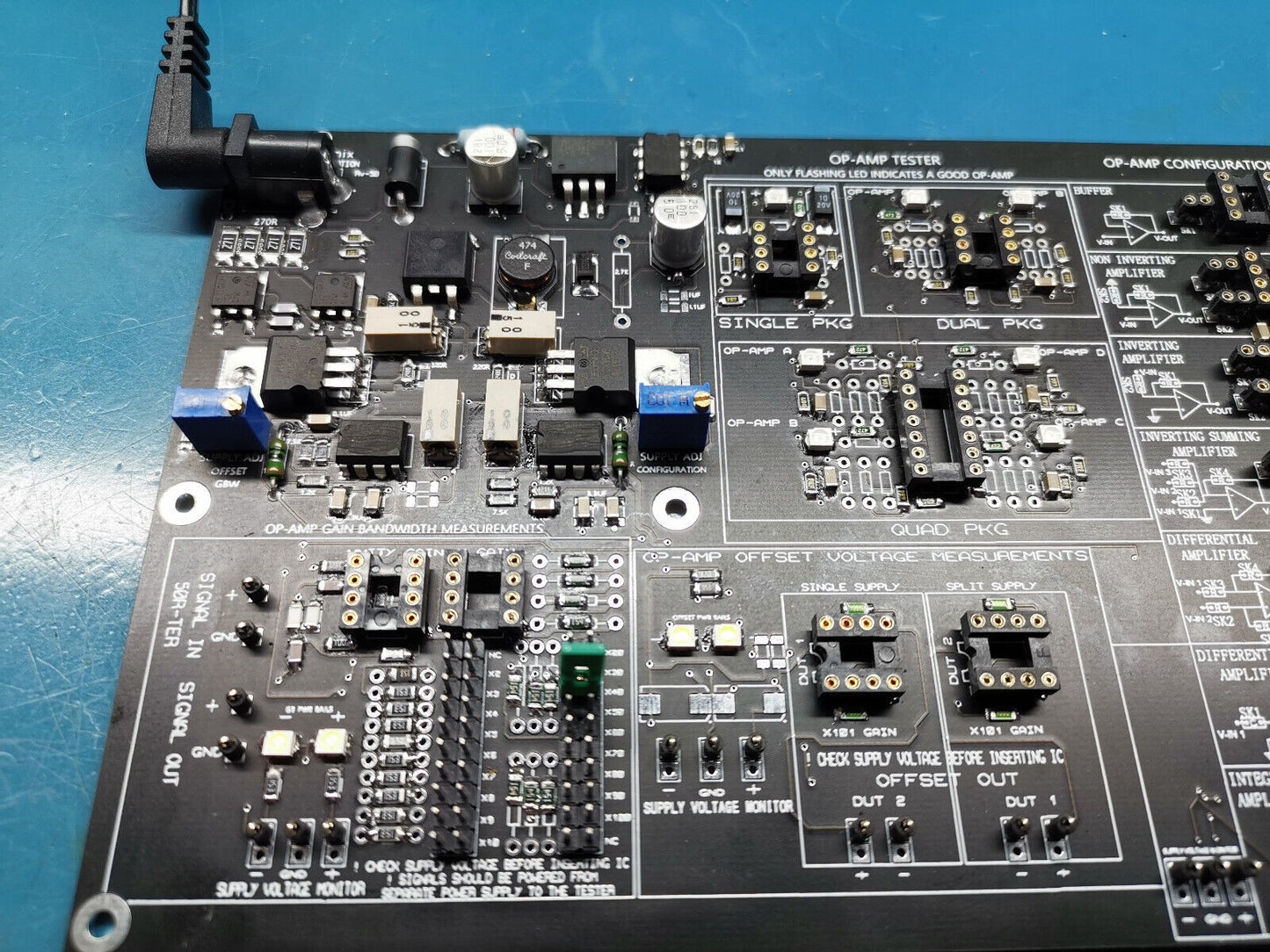 Op Amp Tester OTC12 Offset Voltage / Bandwidth Measurements Configuration Tester