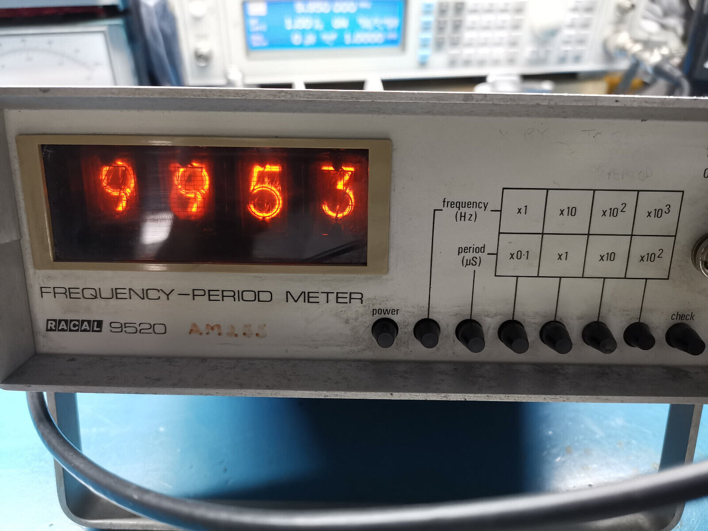 Racal 9520 Nixi Tube Frequency Counter With Few Problems