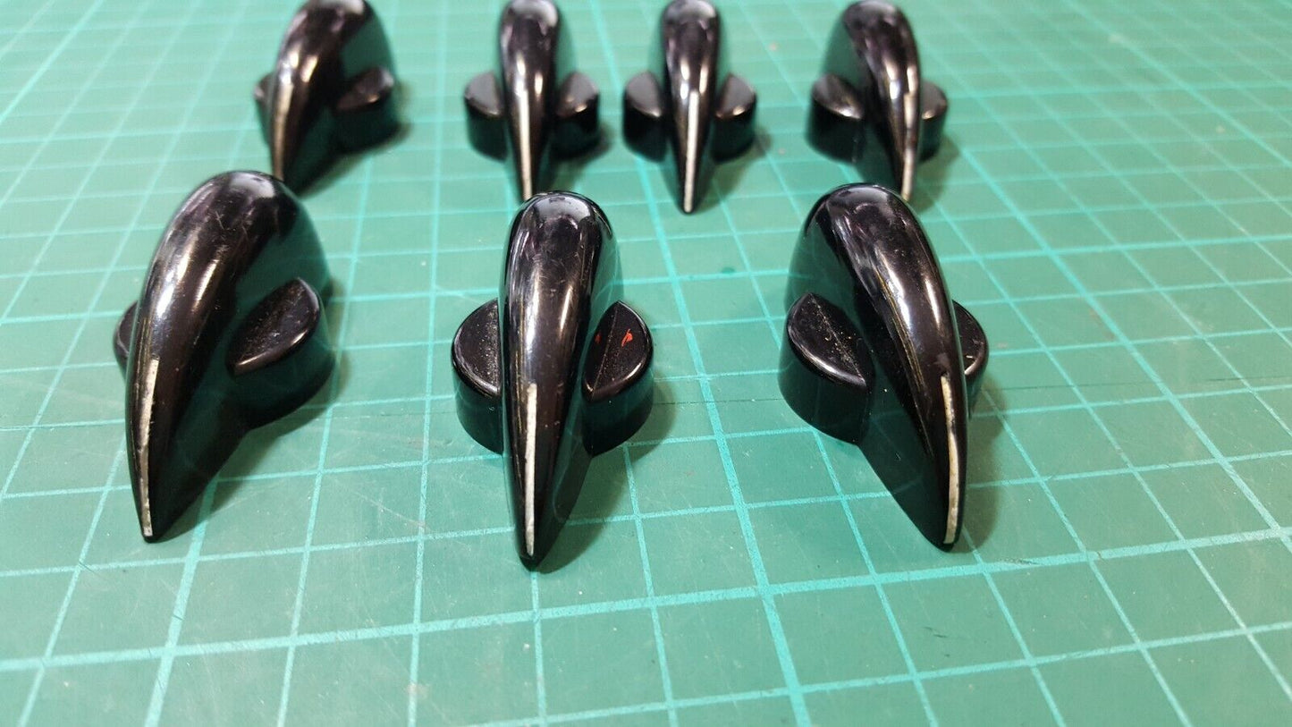 Stockli Chicken Head Knobs For 6mm Shaft Vintage Military Part 7pcs