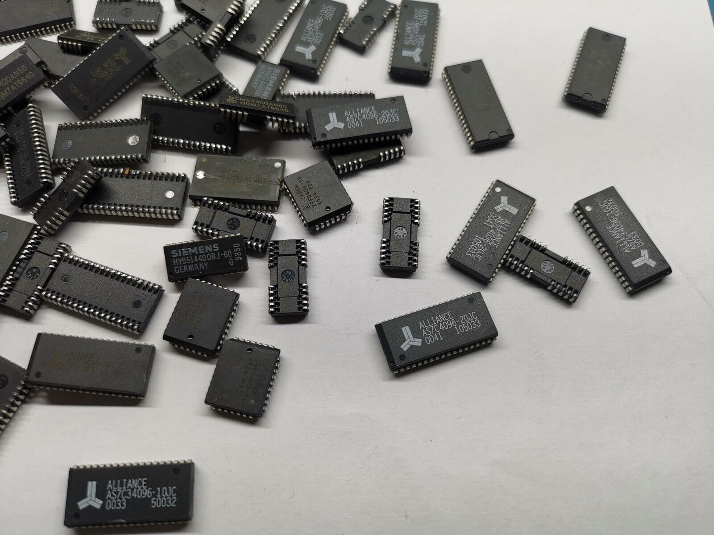 Various RAM And Other IC From Electronic Test Gear AS7C4096-20 HY514400BJ