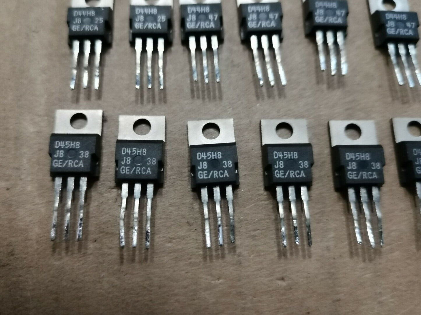 D44H8 And D45H8 Transistor Pairs 6 Pairs Genuine GE/RCA