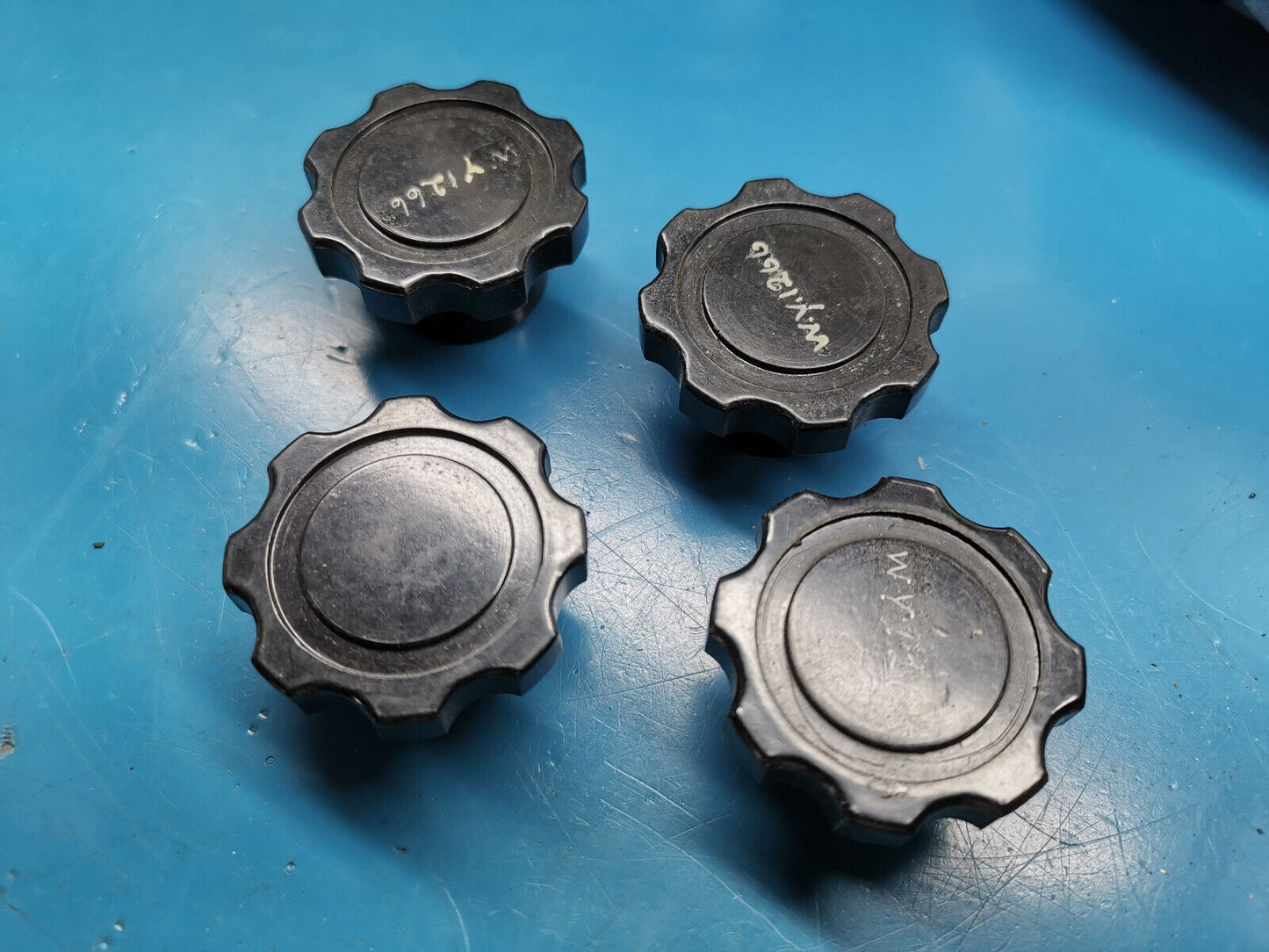 4pcs Marconi Style Vintage Knob Vintage Test Gear Knob Missing Set Screw