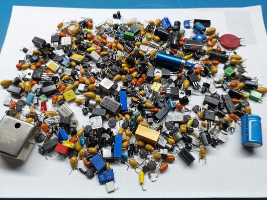 Joblot Of Various Electronic Components And Parts From Marconi Test Gear