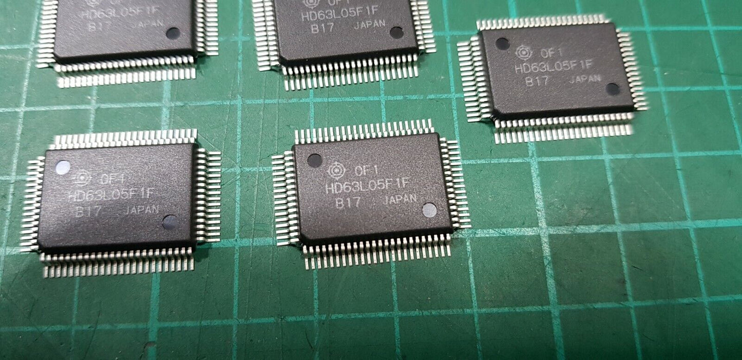 5 x Genuine Hitachi HD63L05F CMOS 8-BIT SINGLE-CHIP MICRO COMPUTER