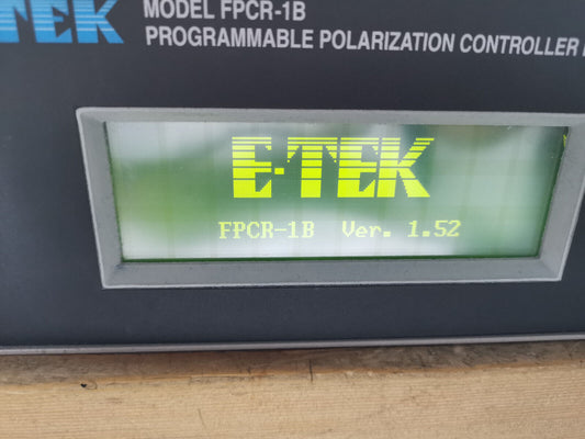 Fiber Optic Programmable Polarization Controller Driver E-Tek FPCR-1B