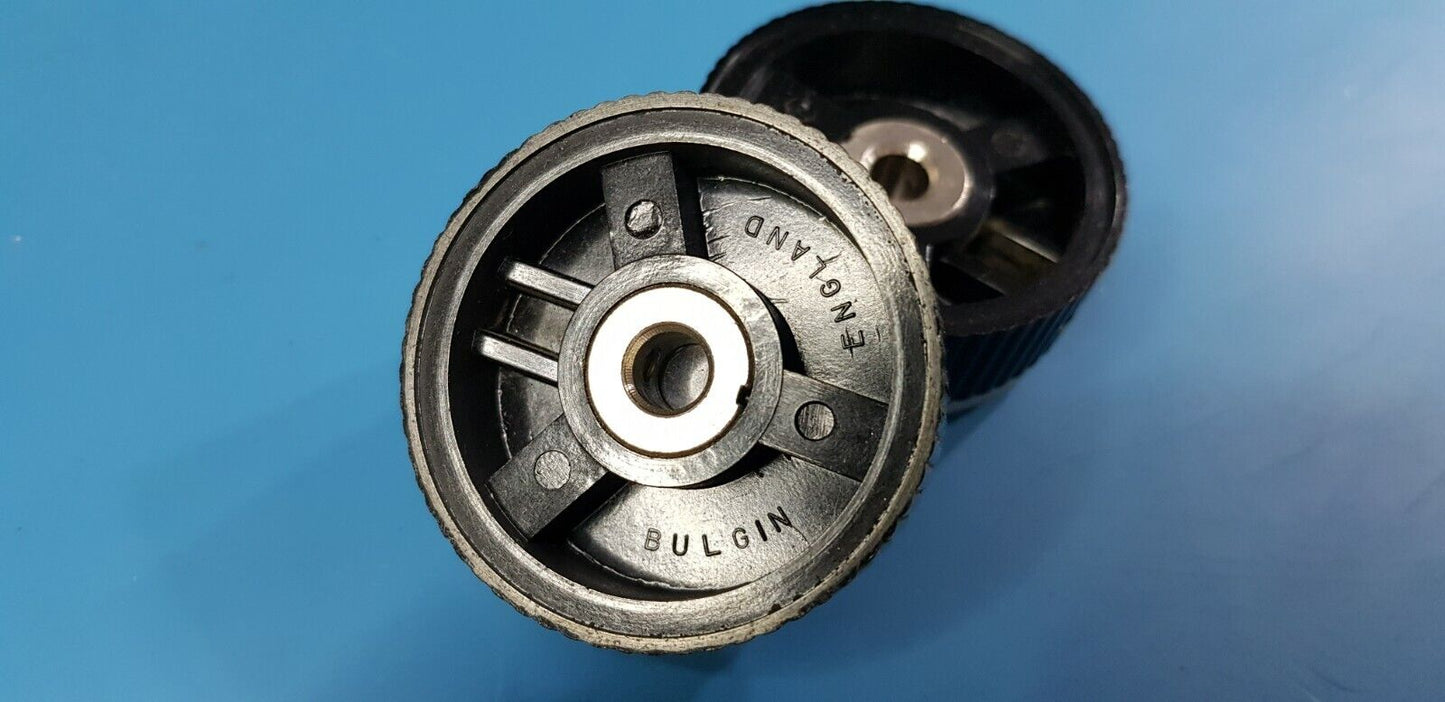 Bulgin Vintage Aluminium Top Potentiometer Knob 6.2mm Shaft