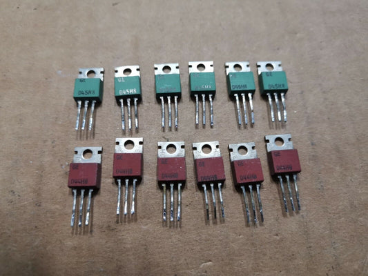 D44H8 And D45H8 Transistor Pairs 6 Pairs Genuine GE