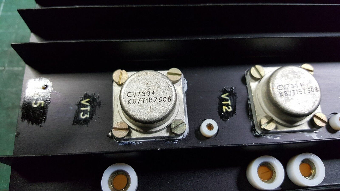 CV733 100W NPN Power Transistor Aluminium Heatsink  TO-53  EX MOD