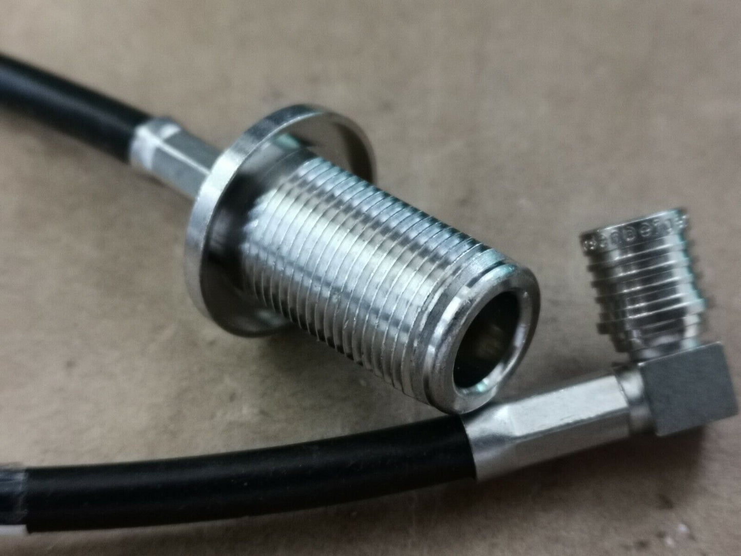 2pcs Female Bulkhead To MCX Male Plug RF Connectors Cable 11cm Rosenberger