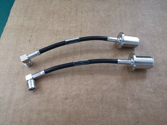 2pcs Female Bulkhead To MCX Male Plug RF Connectors Cable 11cm Rosenberger